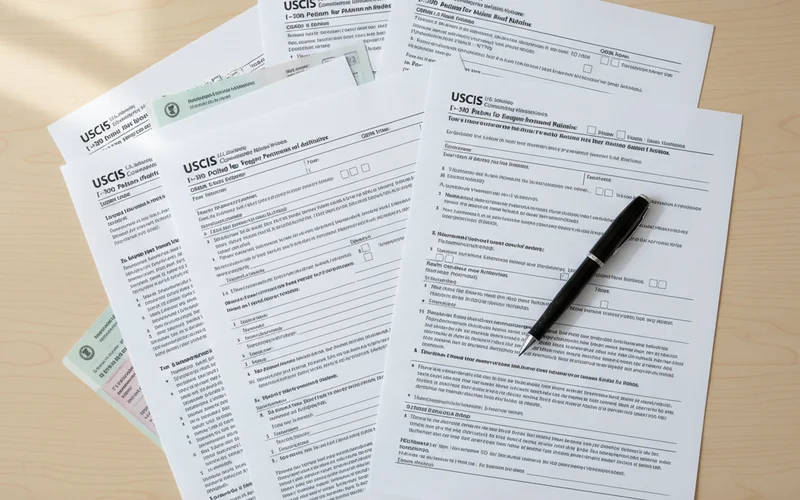 USCIS I-130 petition and immigration forms for marriage-based green card in New York